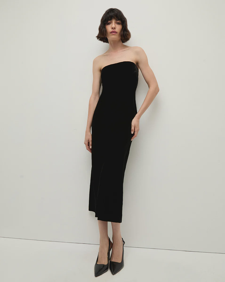 VB Strapless Midi Dress