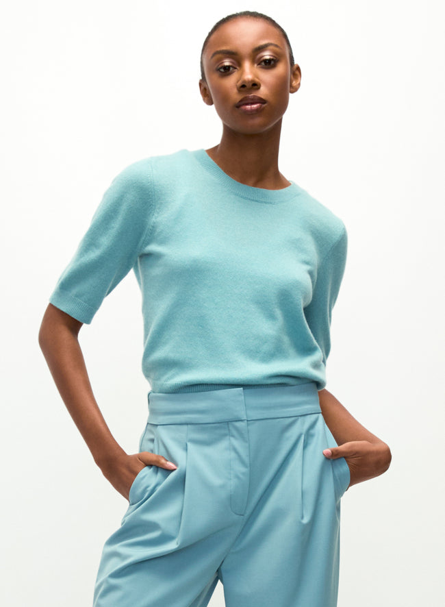 VER Cashmere Short Sleeve Sweater