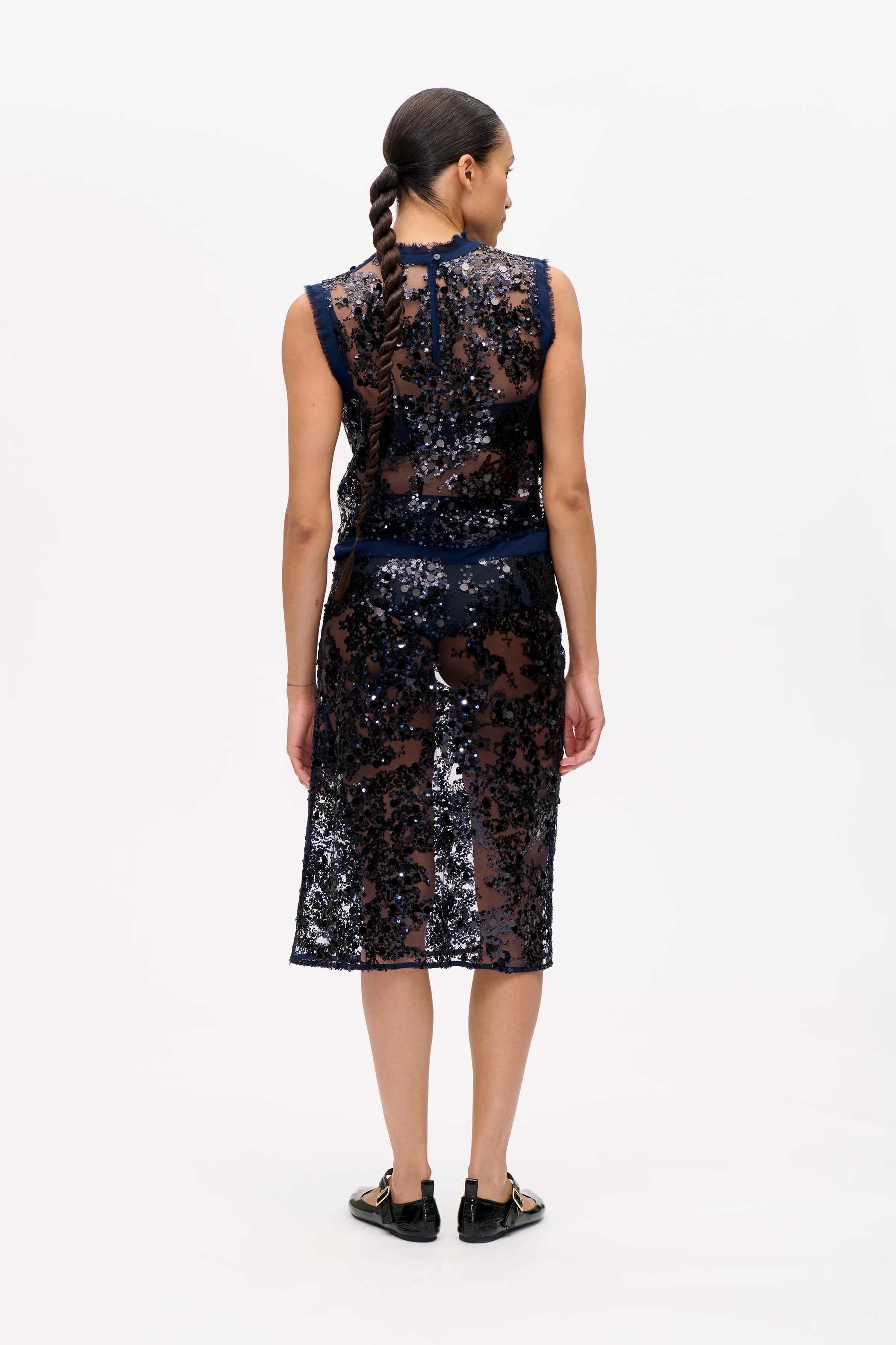 BAU Sequin Sheer Skirt