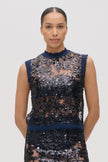 BAU Sequin Sheer Blouse