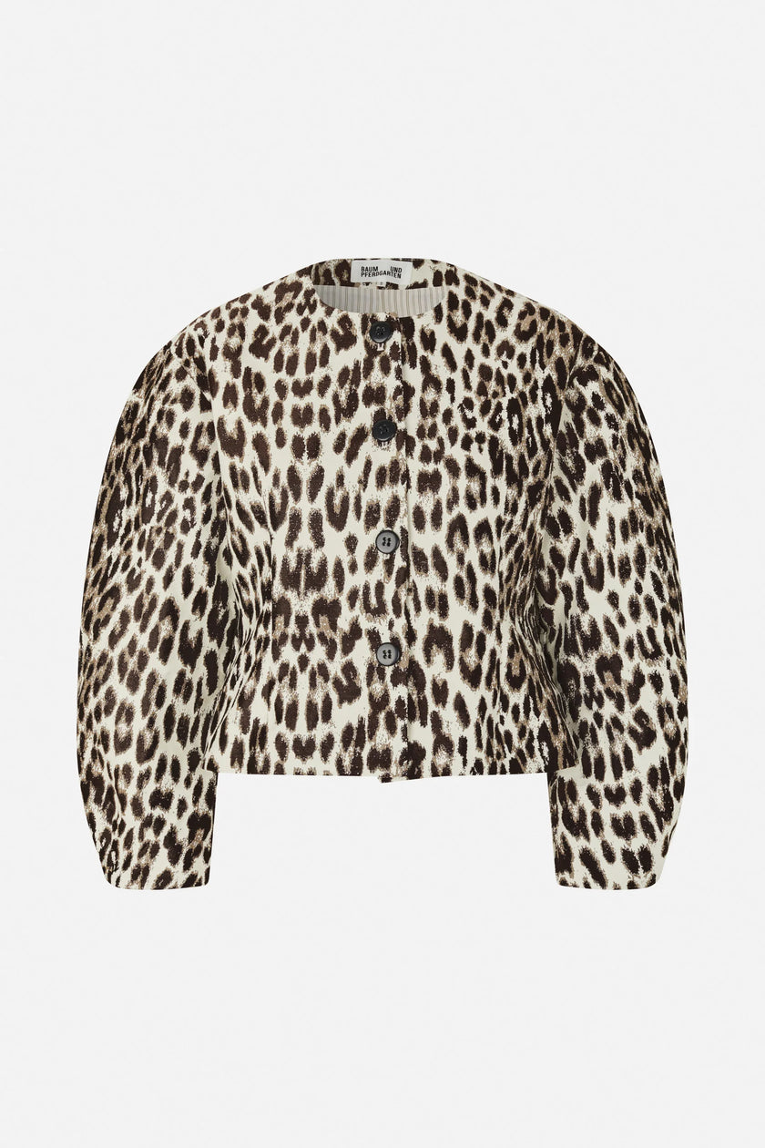 BAU Leopard Curve Sleeve Jacket