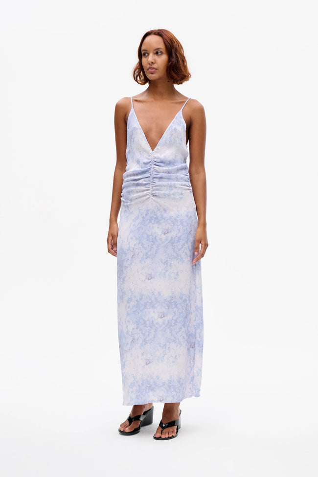 BAU Distorted Floral Slip Dress