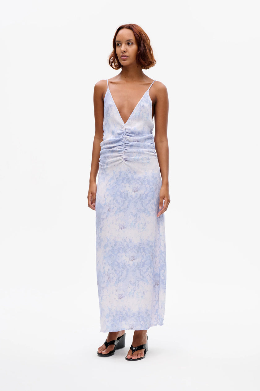 BAU Distorted Floral Slip Dress