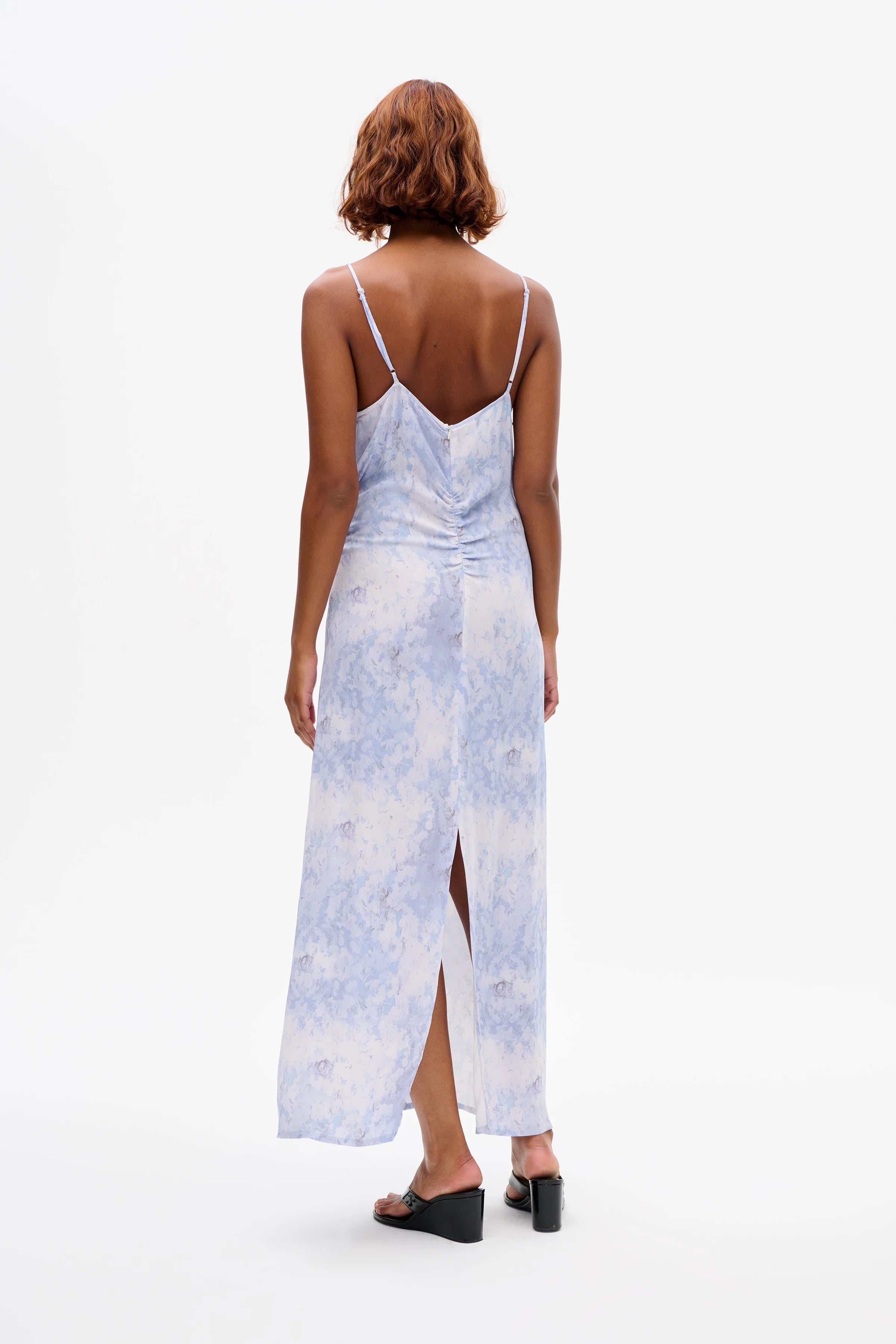 BAU Distorted Floral Slip Dress