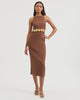 VER Medallion Halter Midi Dress