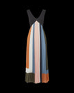 VER Multicolor Pleated Midi Dress