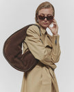 JL Suede Shoulder Bag