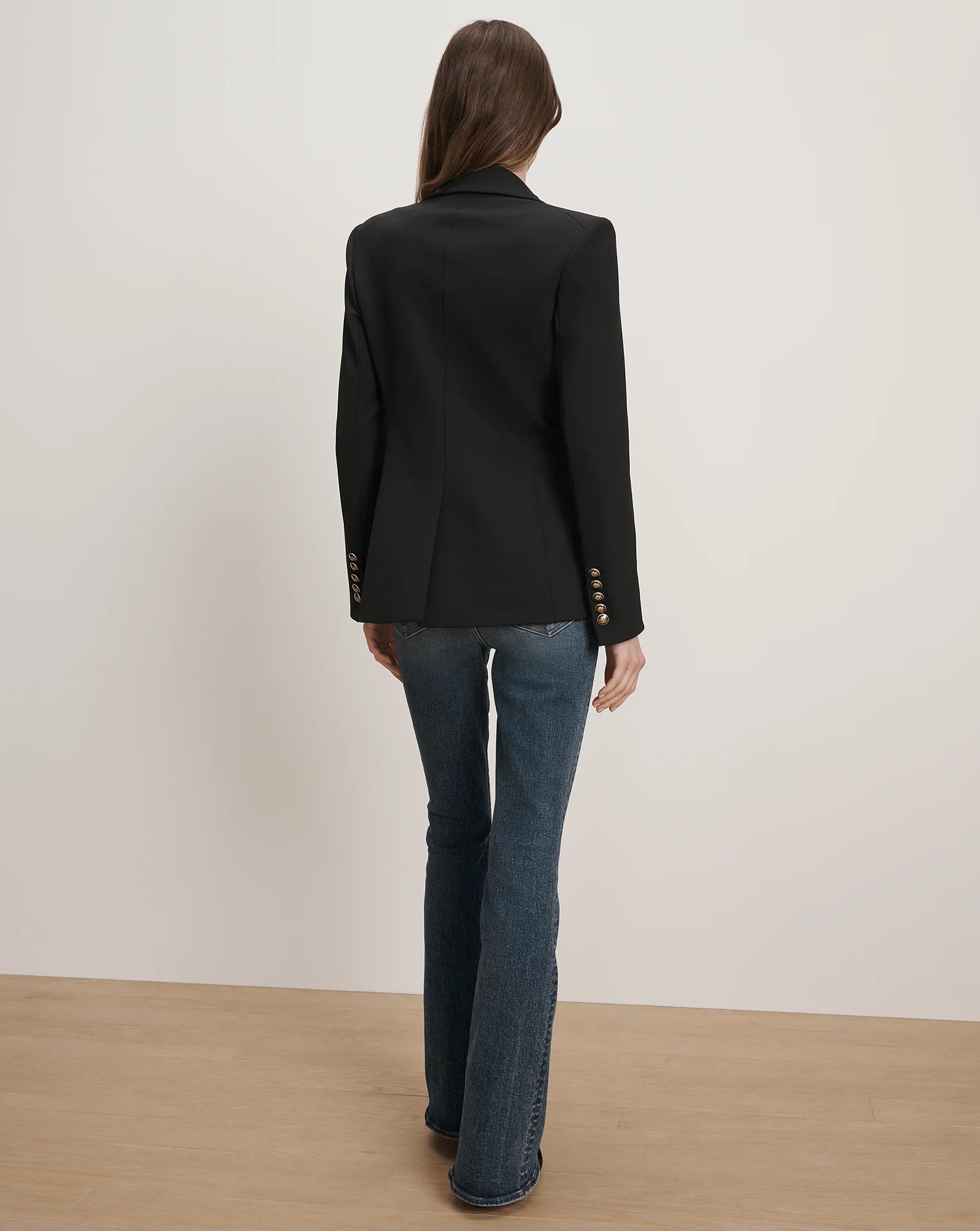 VER Black Tailored Scuba Blazer