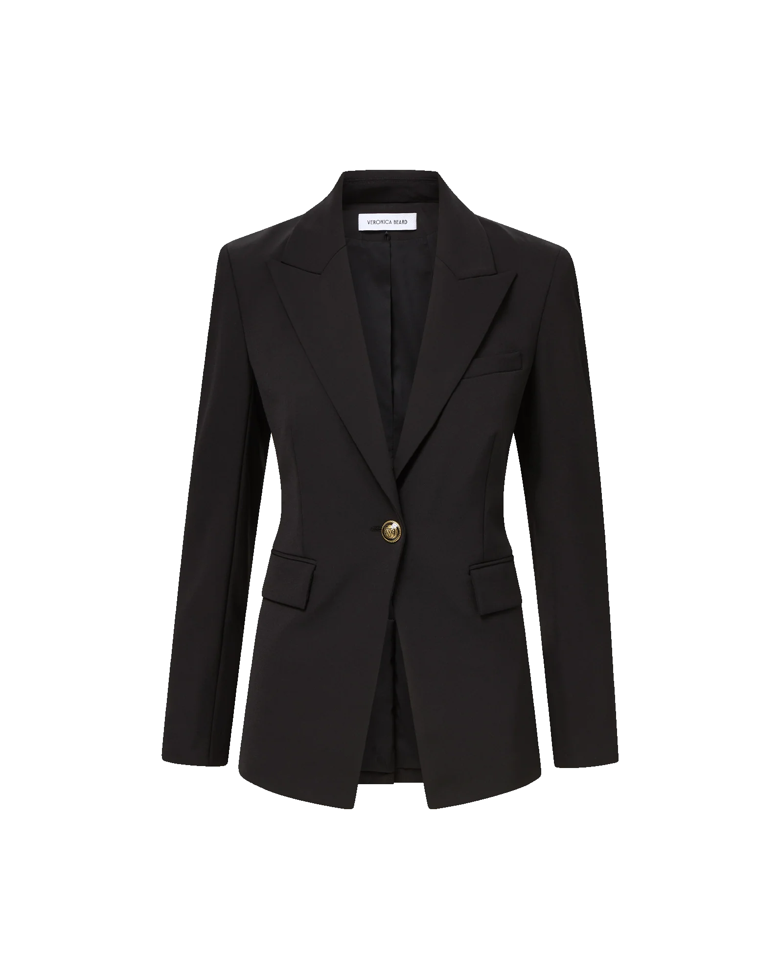 VER Black Tailored Scuba Blazer