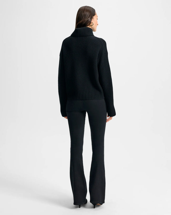 VER Black Turtleneck Sweater