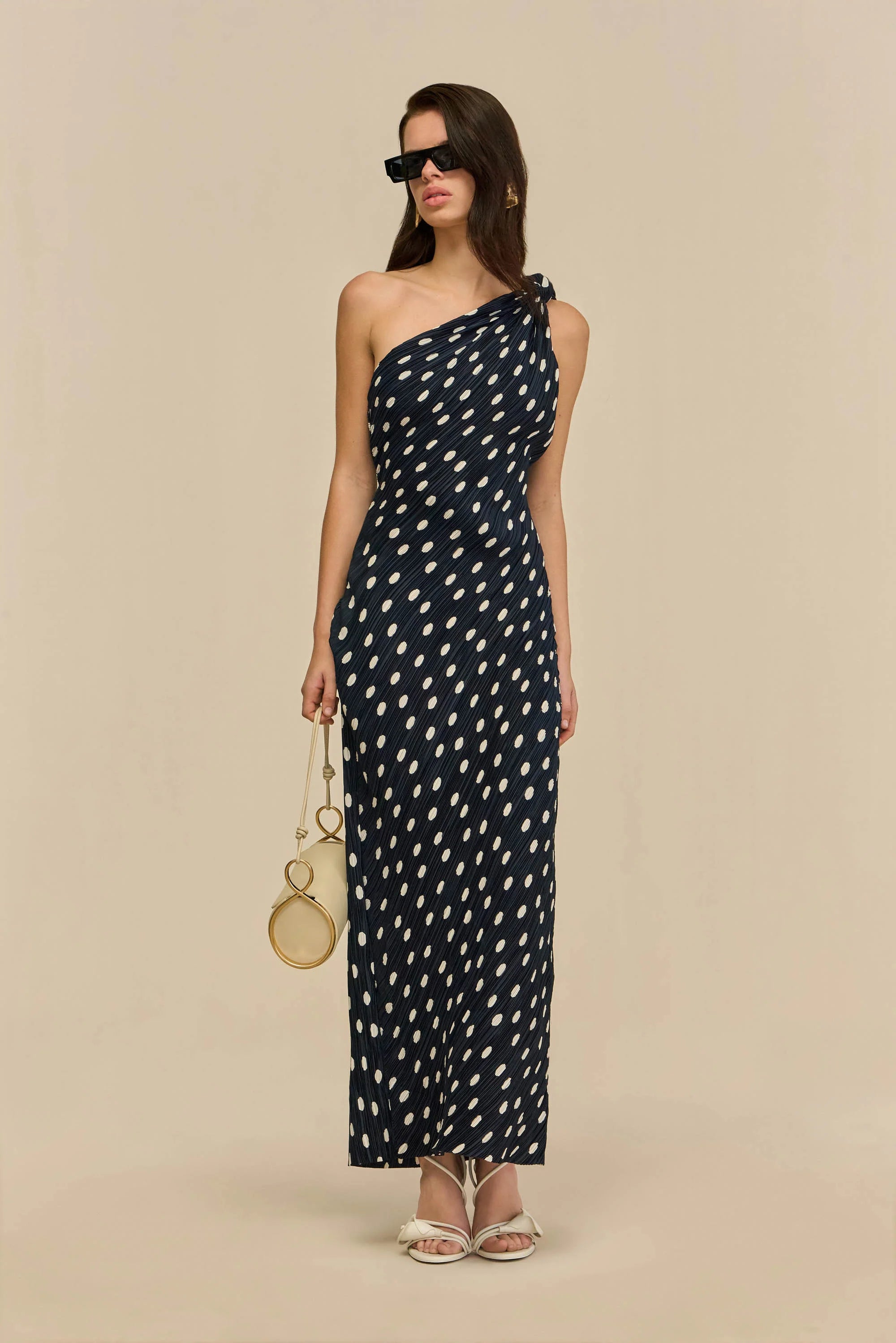 CUT Dotted One Shoulder Dress