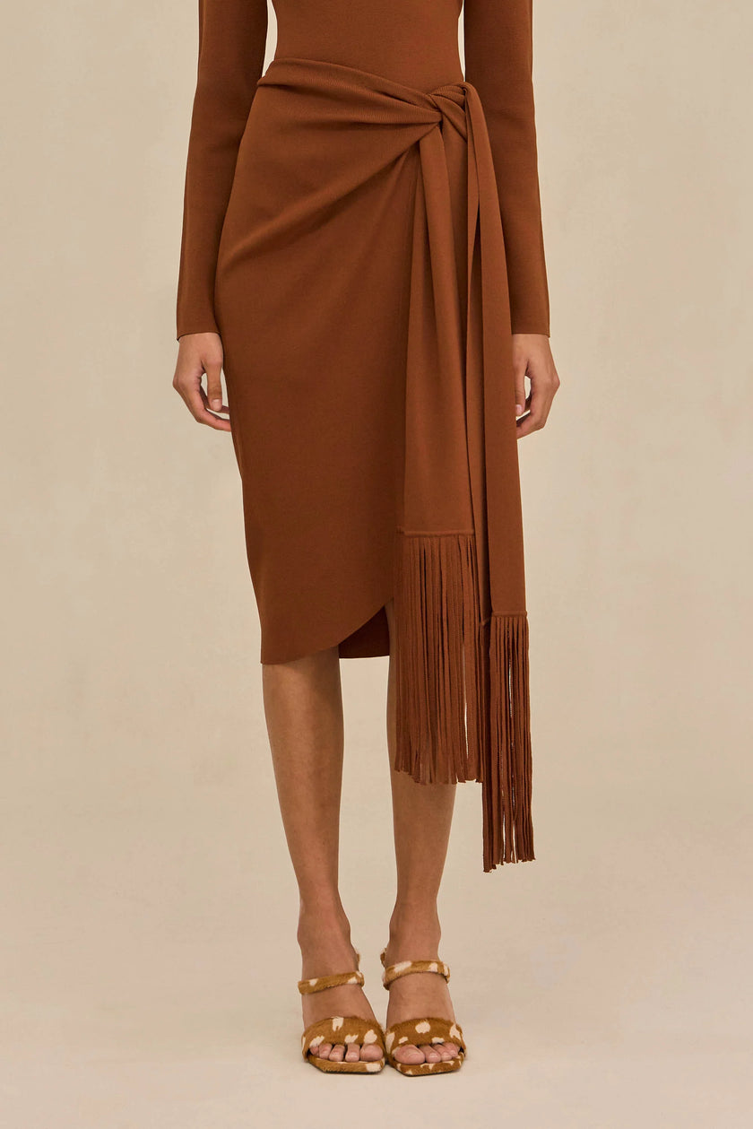 CUT Fringe Wrap Dress