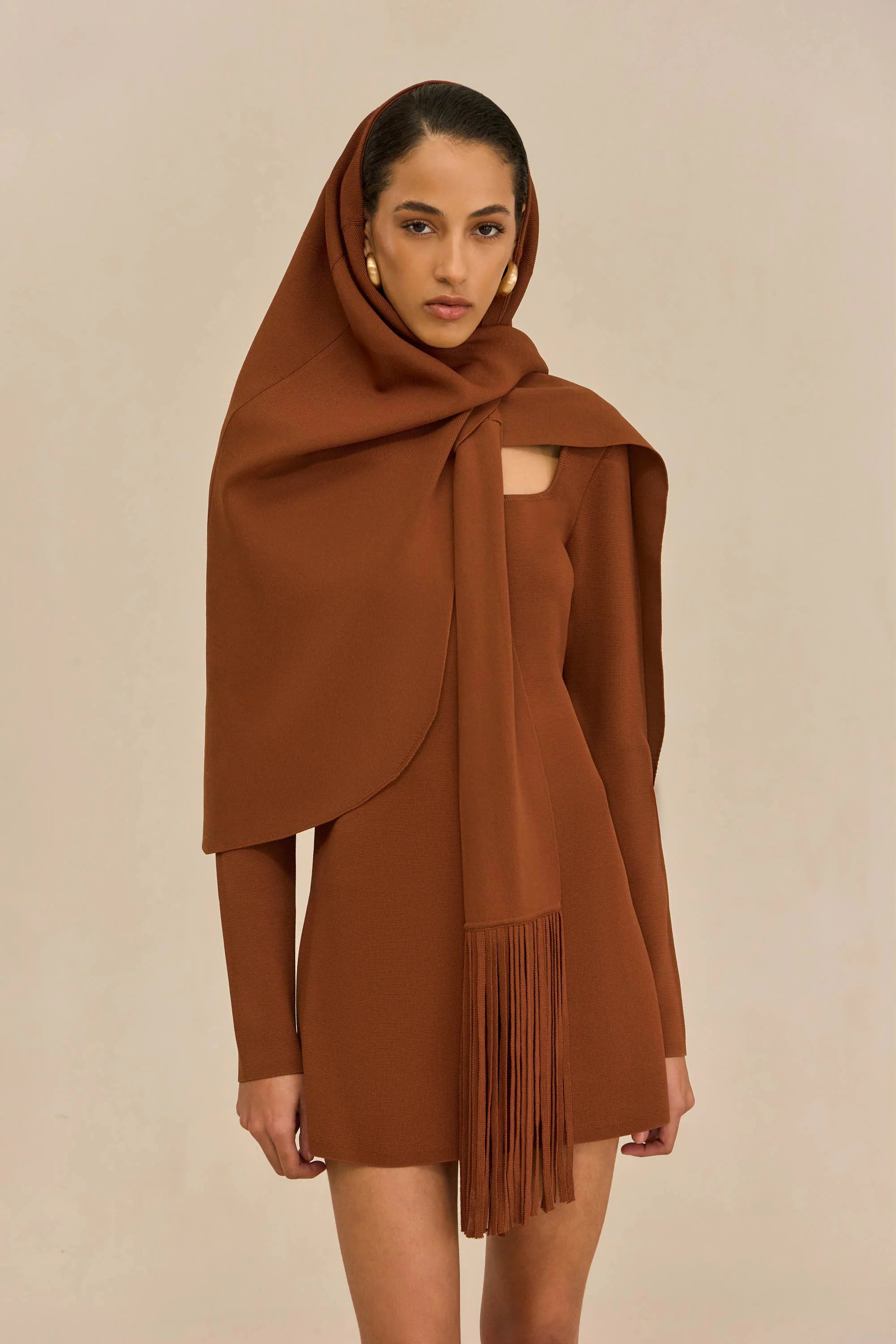 CUT Fringe Wrap Dress