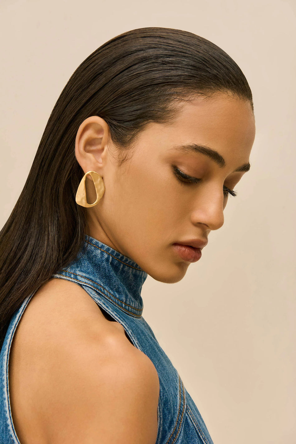 CUT Hammered Metal Earrings