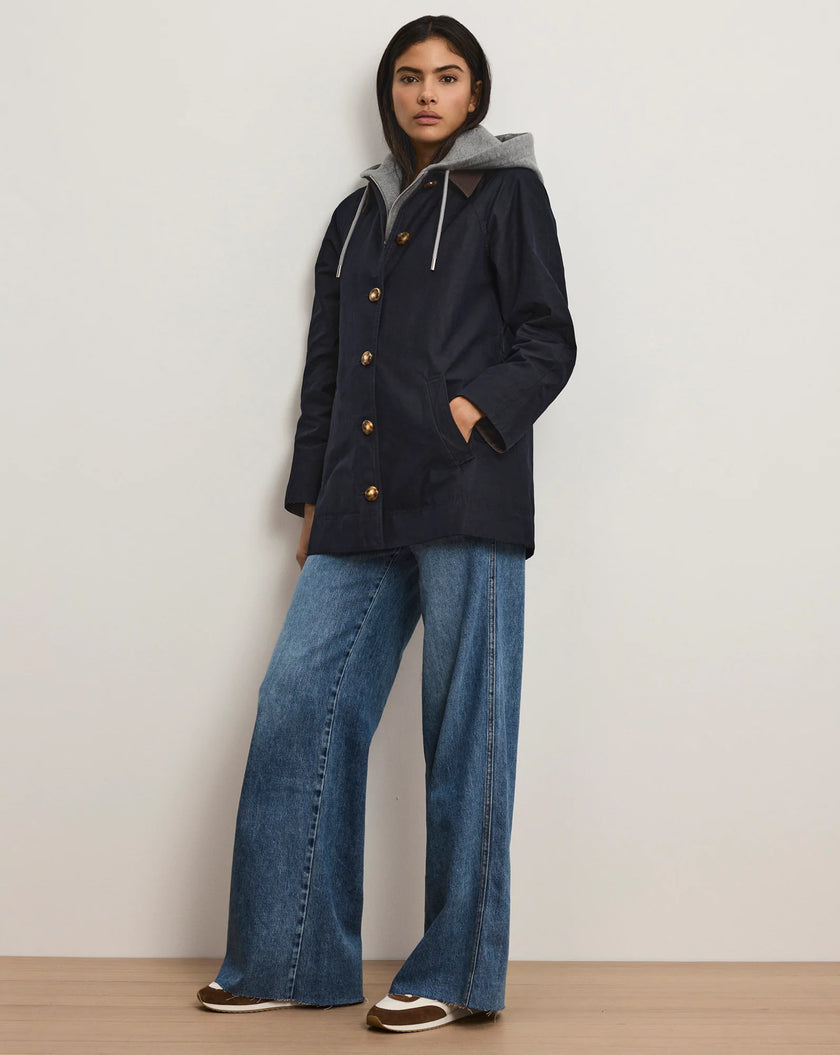 VER Embellished Collar Belted Jacket