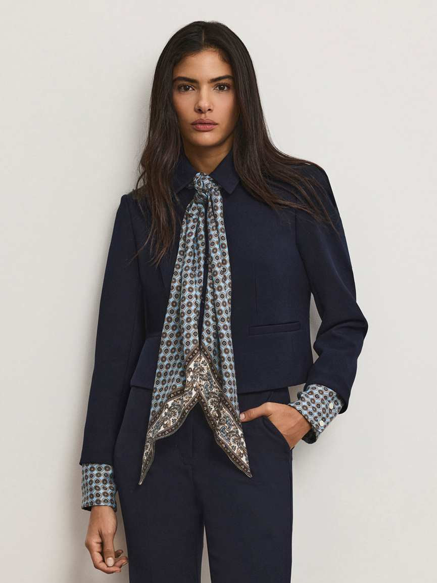 VER Tailored Scarf Jacket