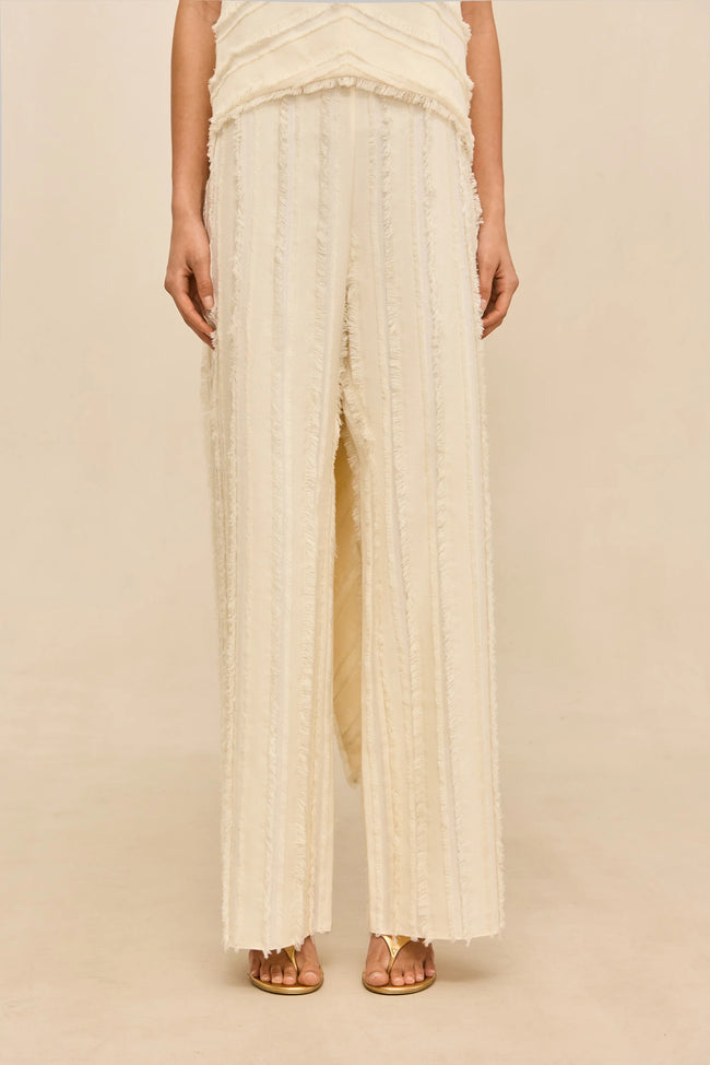 CUT Fringe Detail Wide Leg Pants