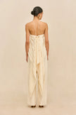 CUT Cascading Fringe Halter Top