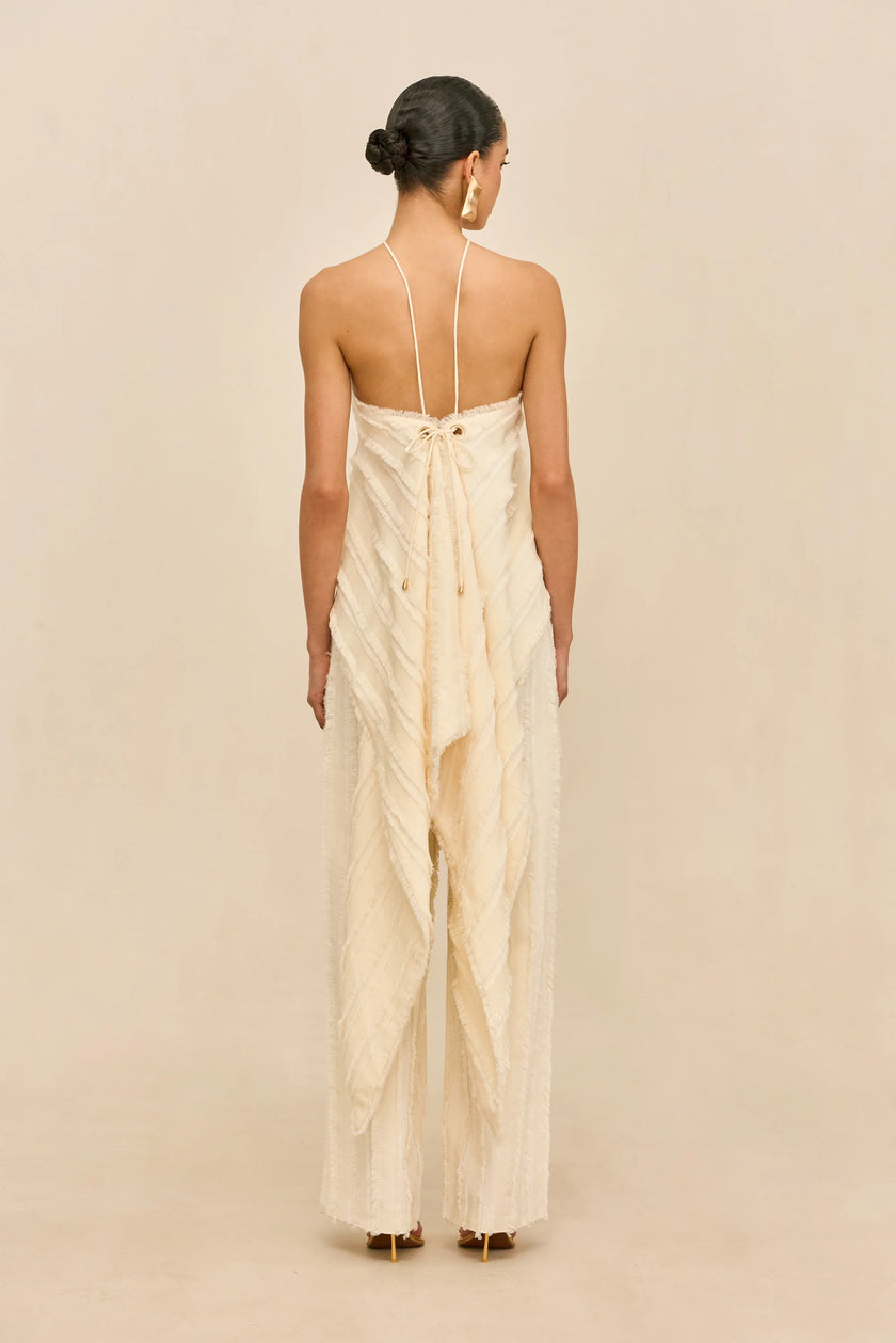 CUT Fringe Detail Wide Leg Pants