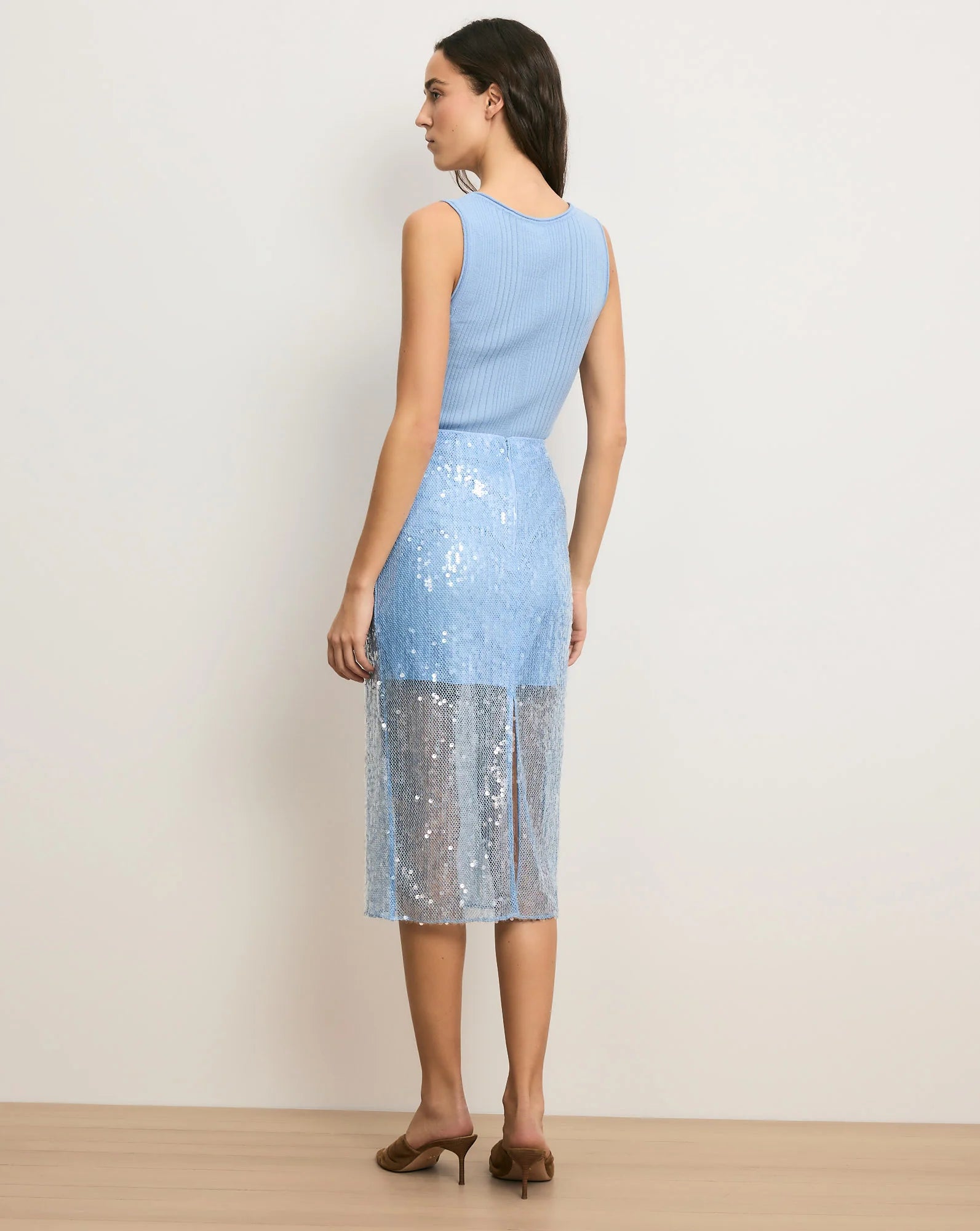VER Sequin Sheer Skirt