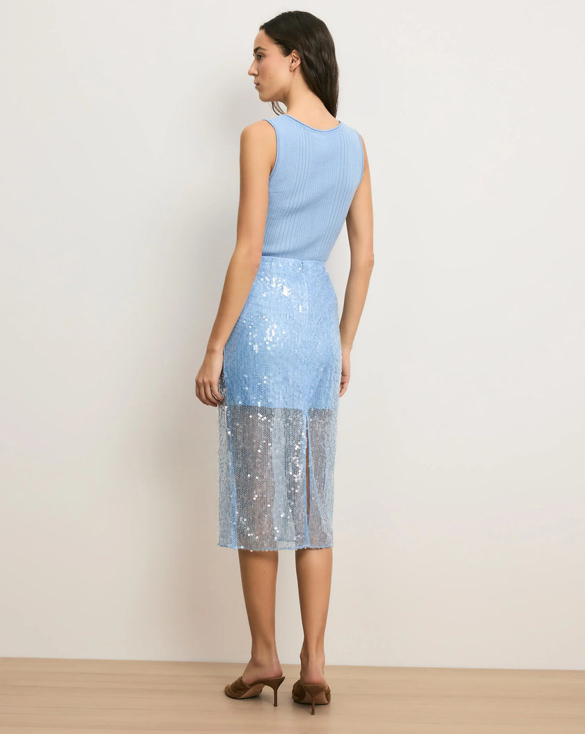 VER Sequin Sheer Skirt