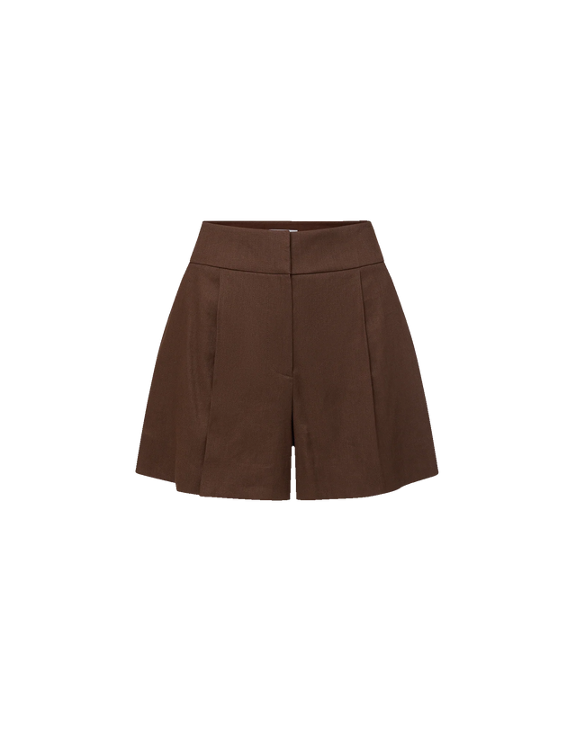 VER Linen Twill Pleated Shorts