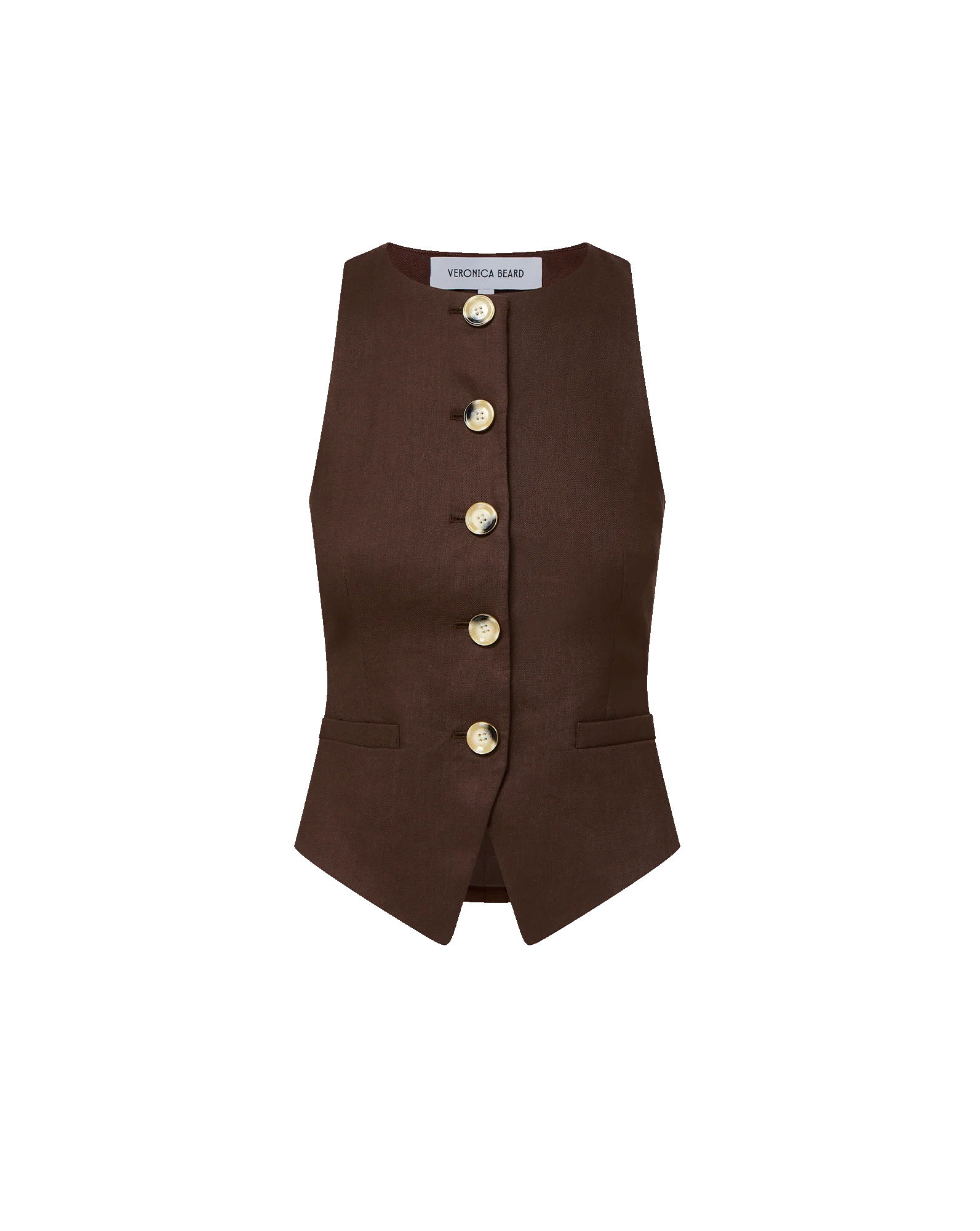 VER Linen Twill Button Vest