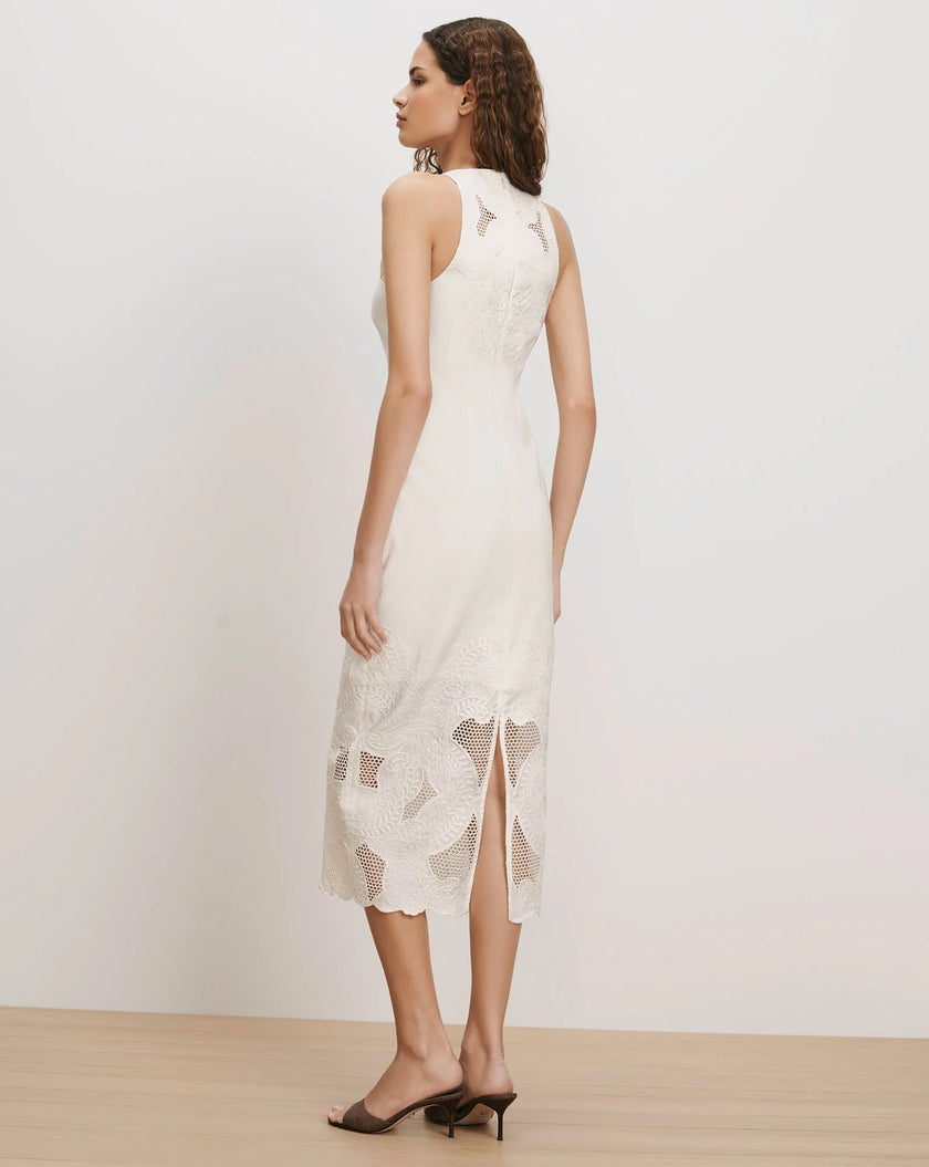 VER Eyelet Midi Dress