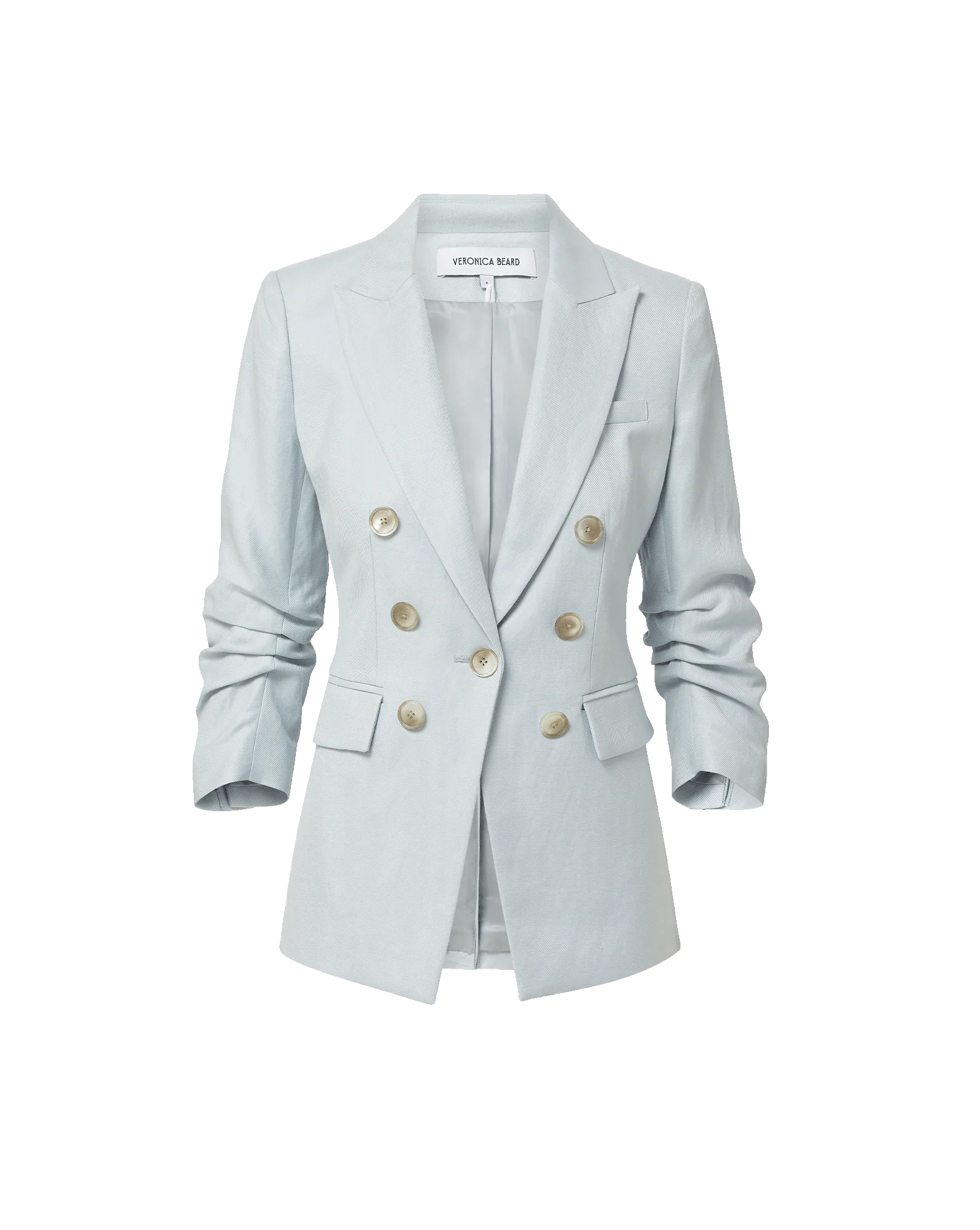 VER Ruched Sleeve Blazer