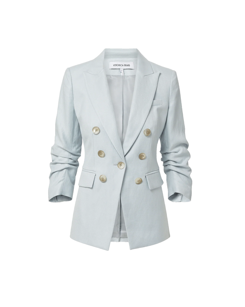 VER Ruched Sleeve Blazer