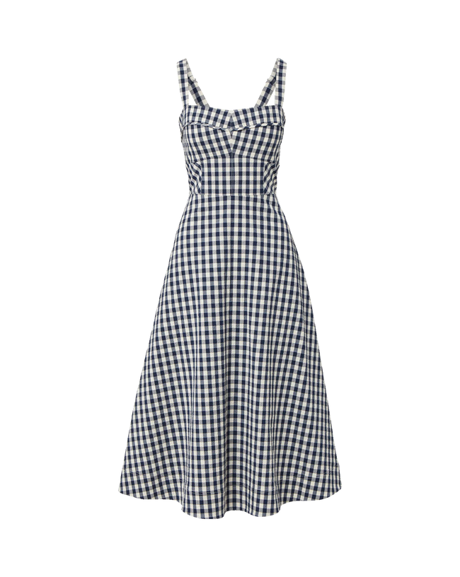 VER Gingham Sleeveless Dress