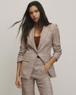 VER Plaid Tailored Blazer
