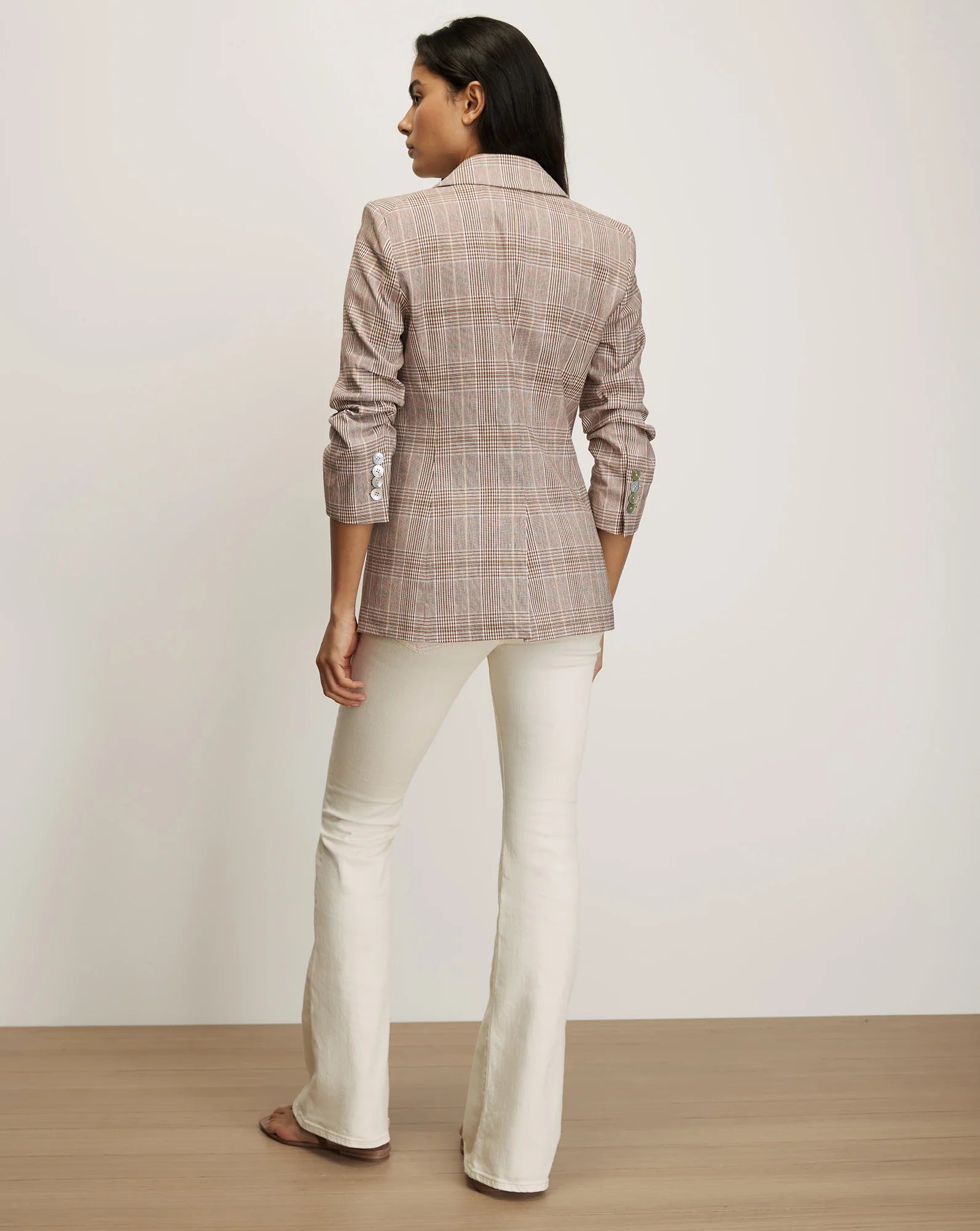 VER Plaid Tailored Blazer