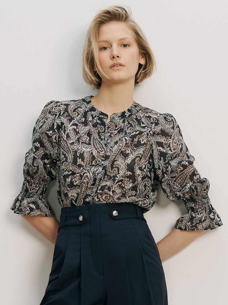 VER Paisley 3/4 Blouse