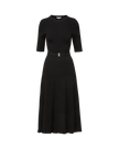 VER Knit Belted Midi Dress