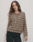 VER Stripe Knit Jacket