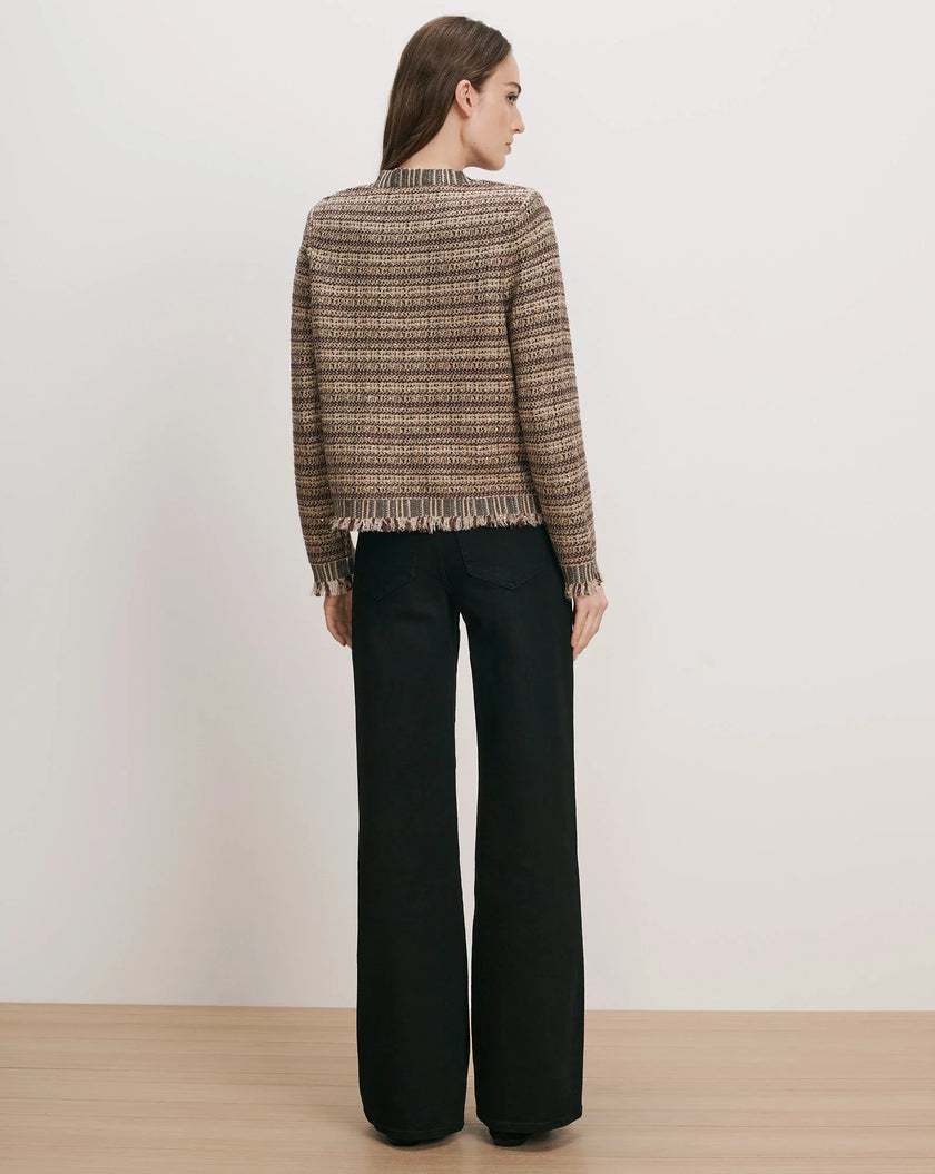 VER Stripe Knit Jacket