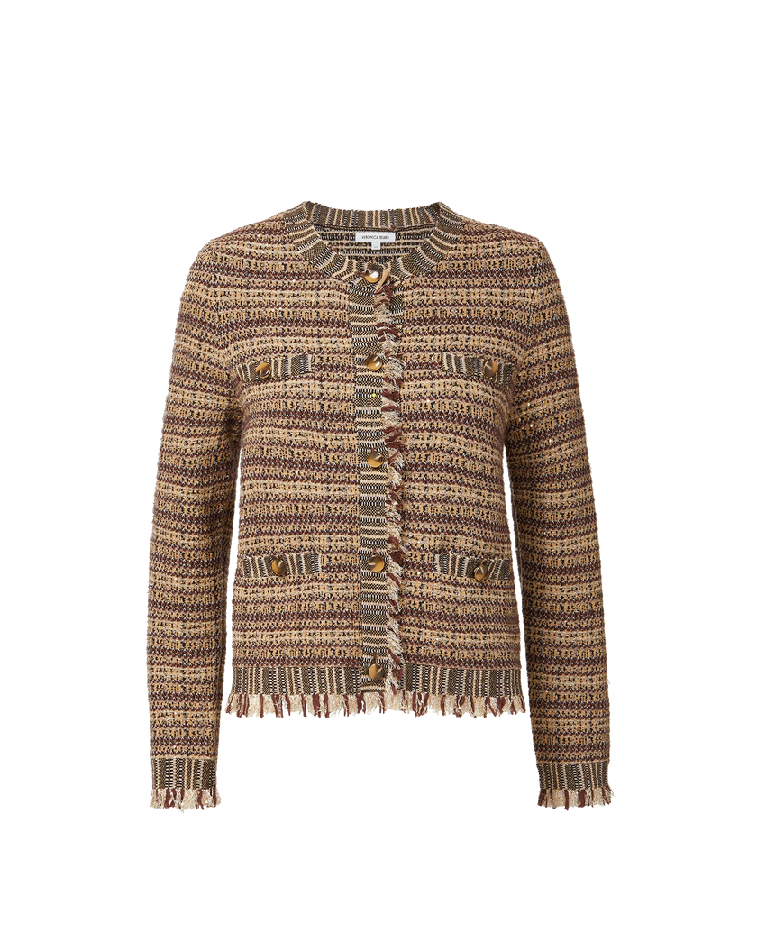 VER Stripe Knit Jacket