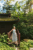 CC Cypress Pattern Midi Dress