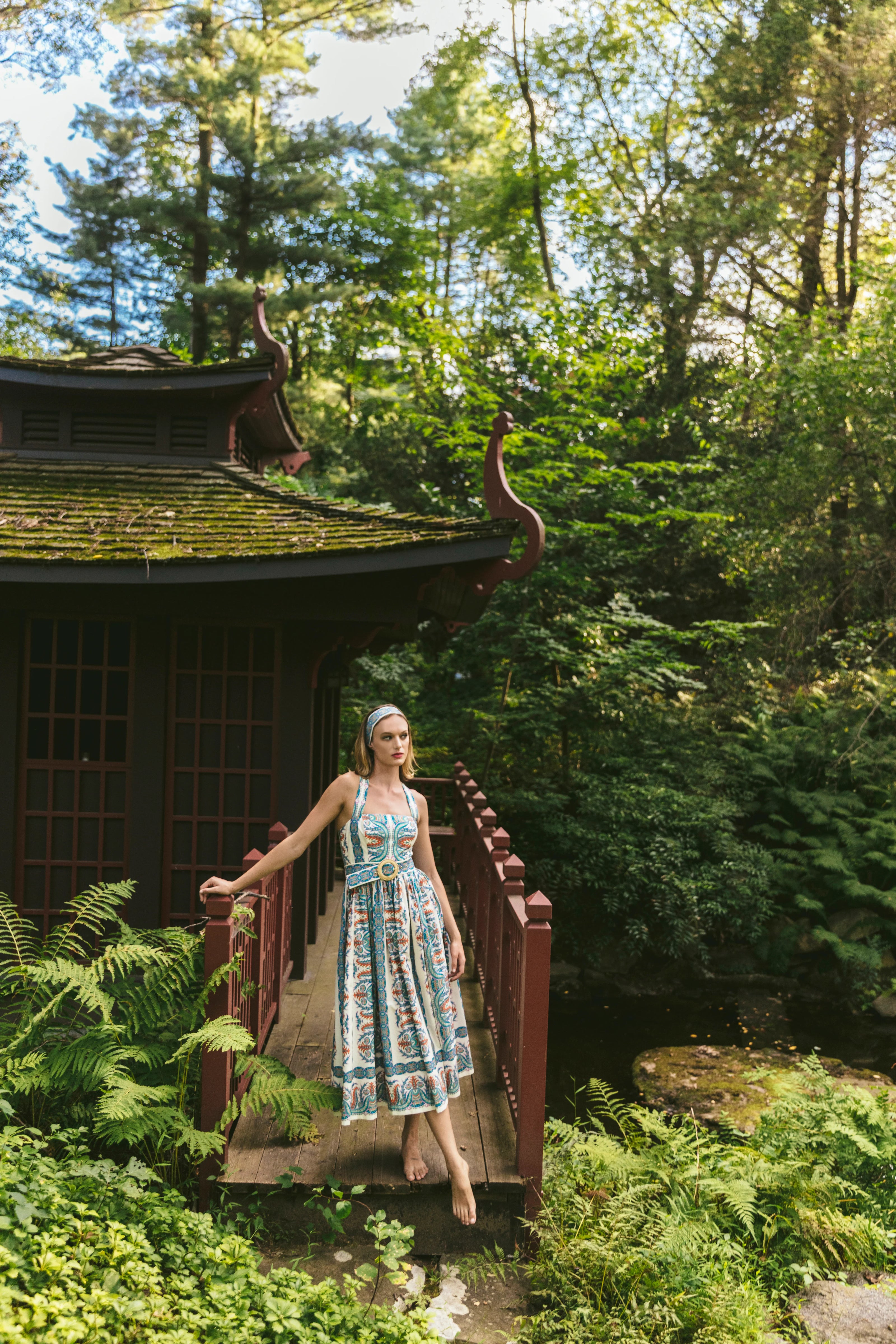 CC Cypress Pattern Midi Dress