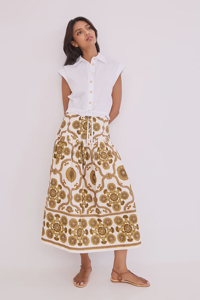 CC Midi Tiered Skirt