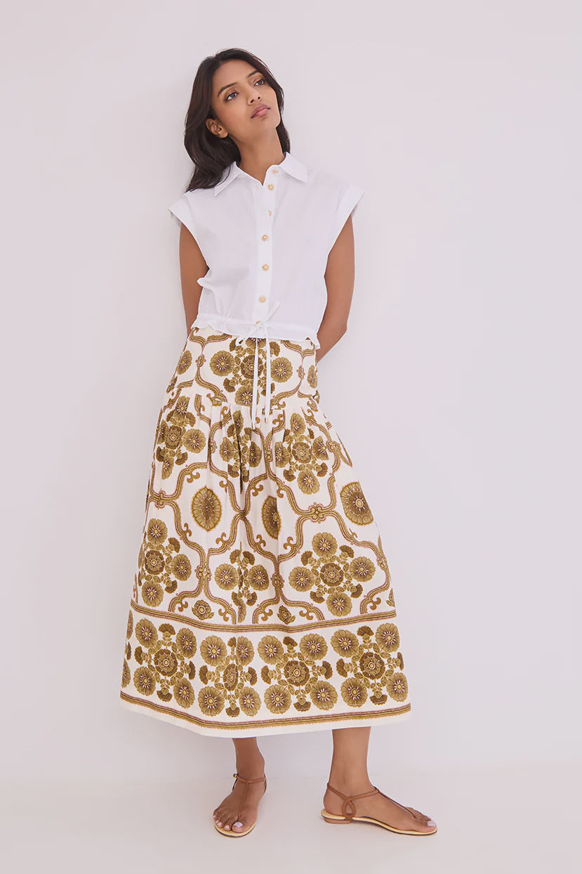 CC Midi Tiered Skirt