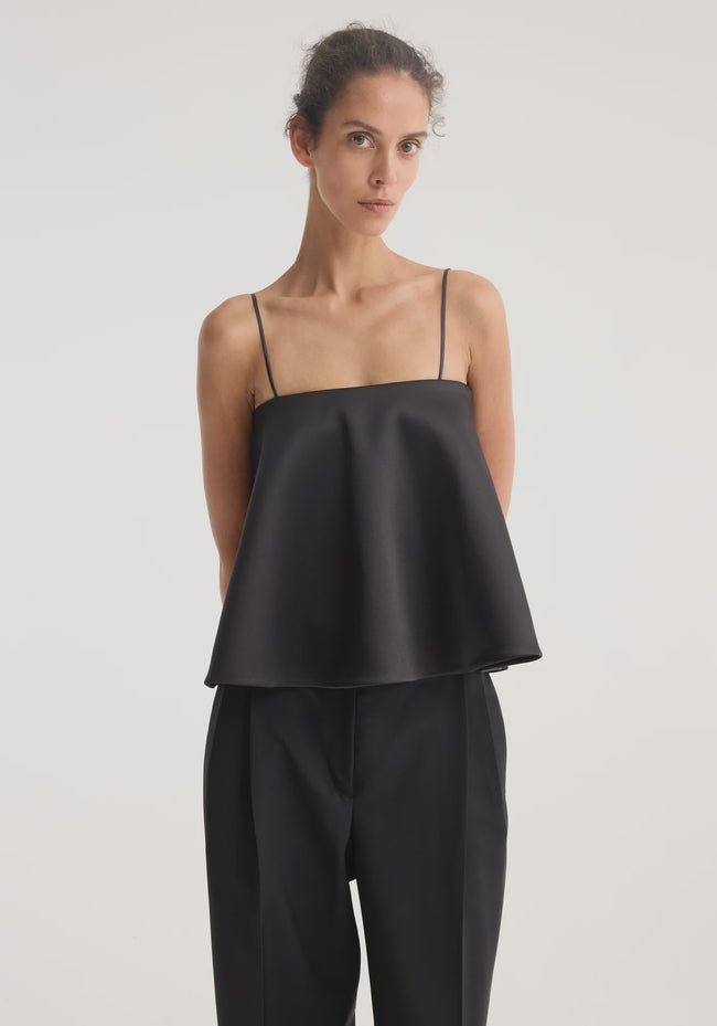 ROH Satin Flounce Top