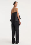 ROH Satin Flounce Top