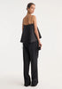 ROH Satin Flounce Top