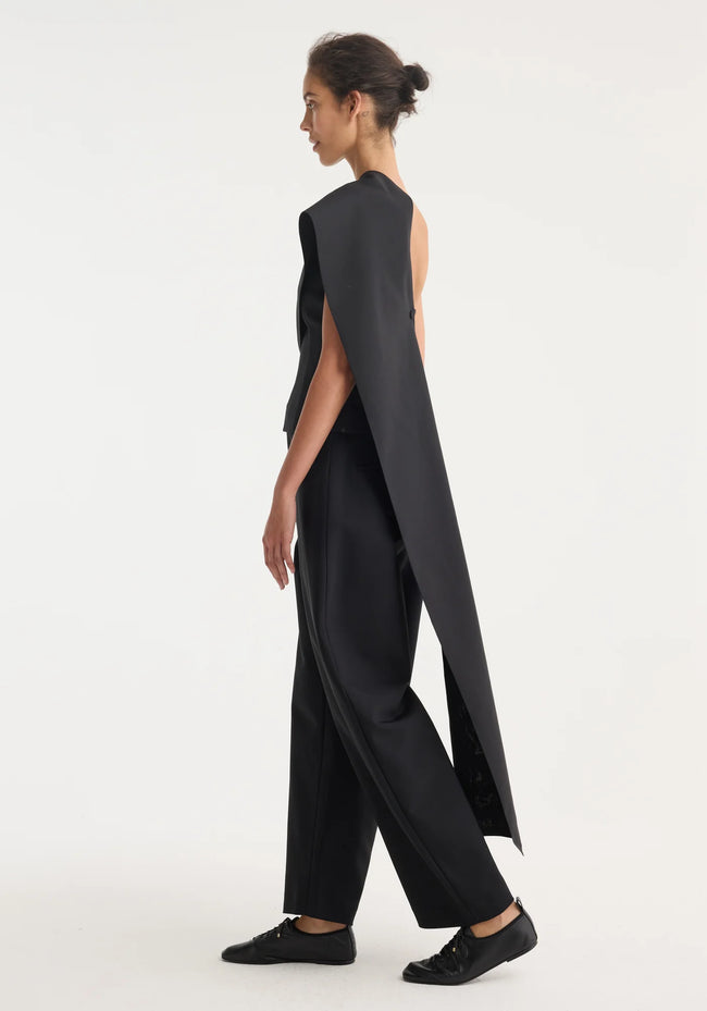 ROH One Shoulder Cape Top