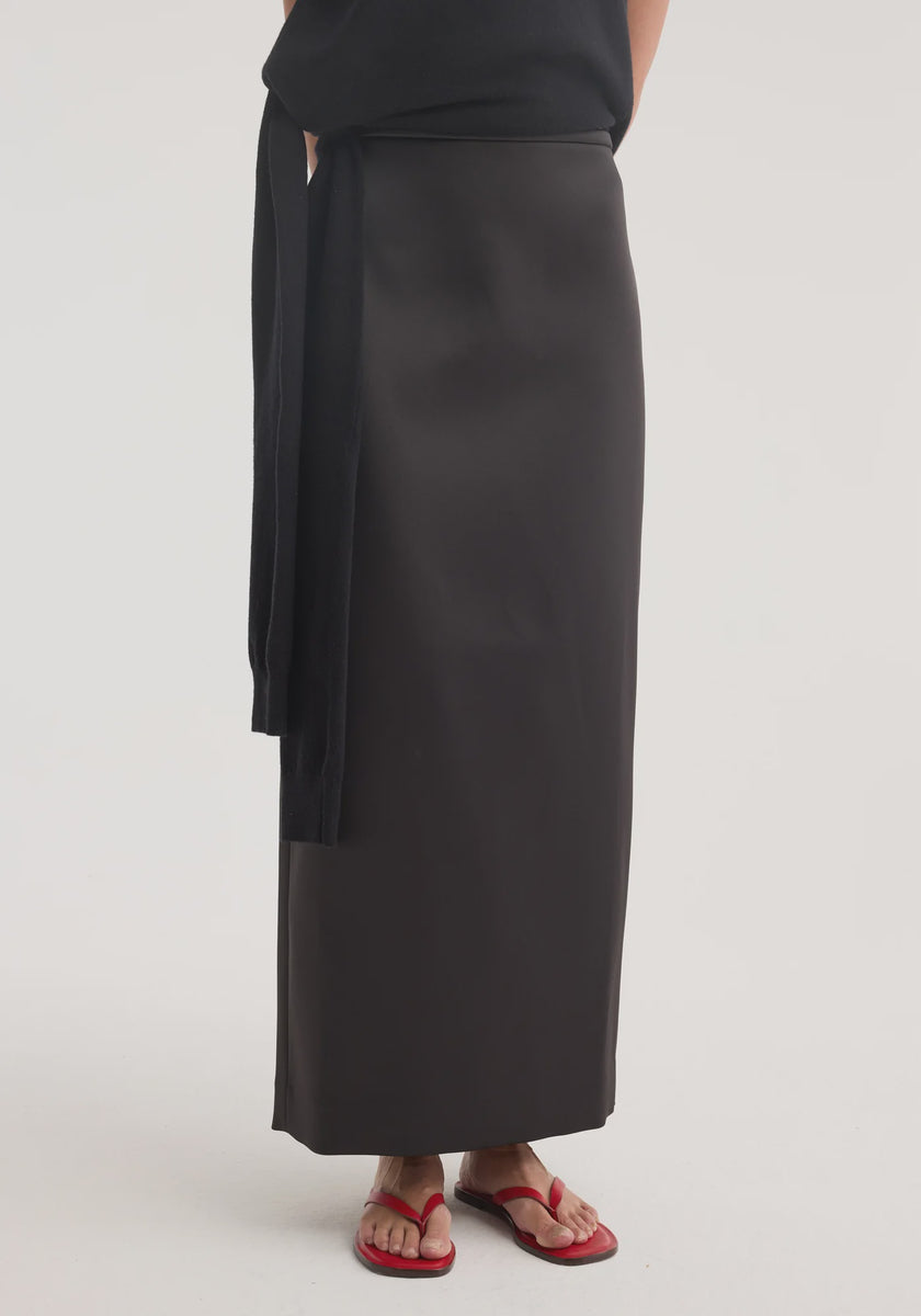 ROH Satin Column Skirt