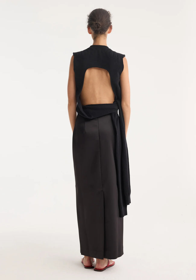 ROH Satin Column Skirt