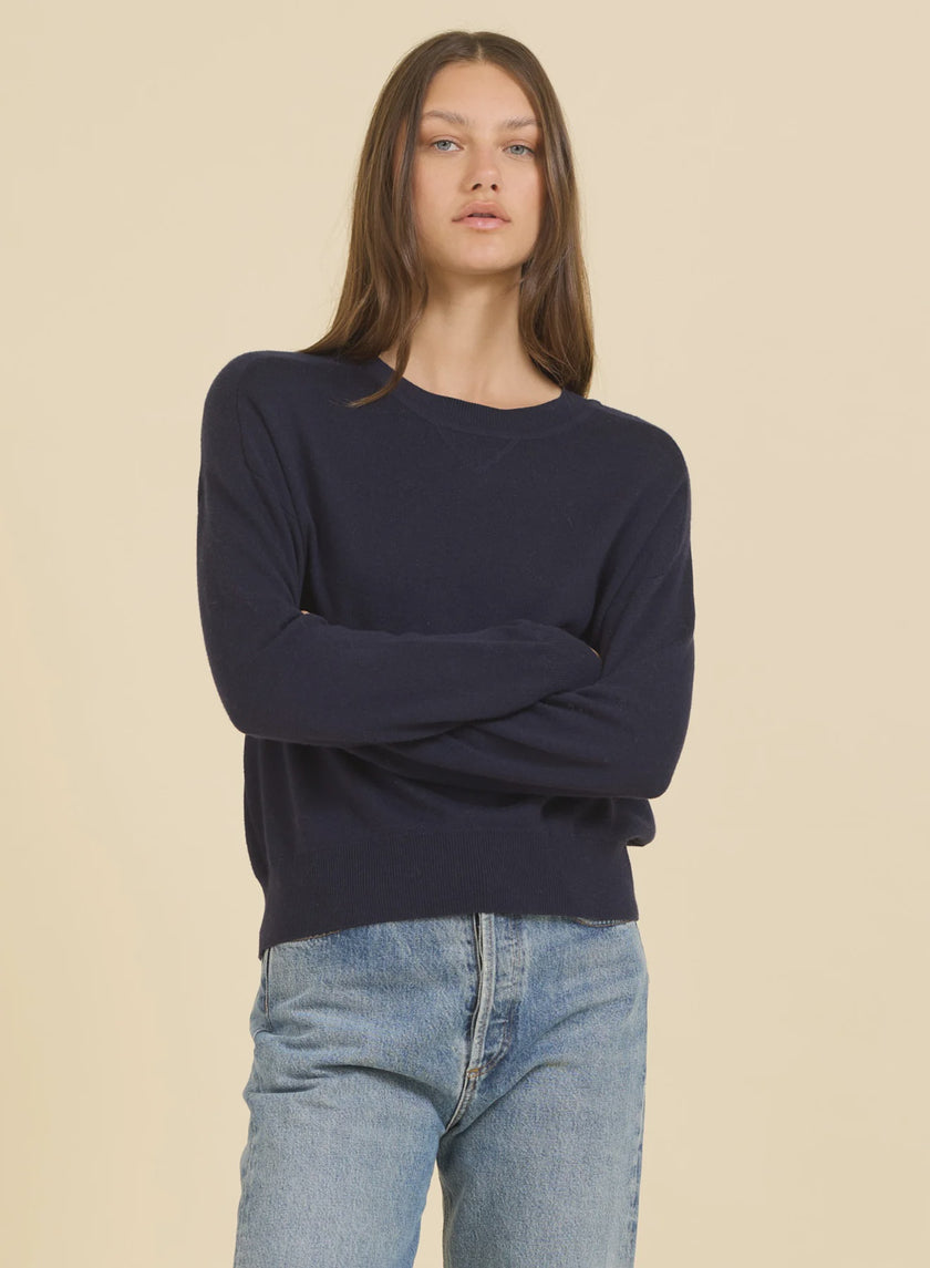 OGD Navy Sweater Short Set