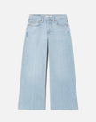 RED Mid Rise Wide Leg Crop Jeans